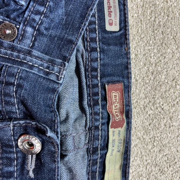 Big star men’s buckle Orion slim boot cut jeans sz 33/32 - Picture 2 of 7